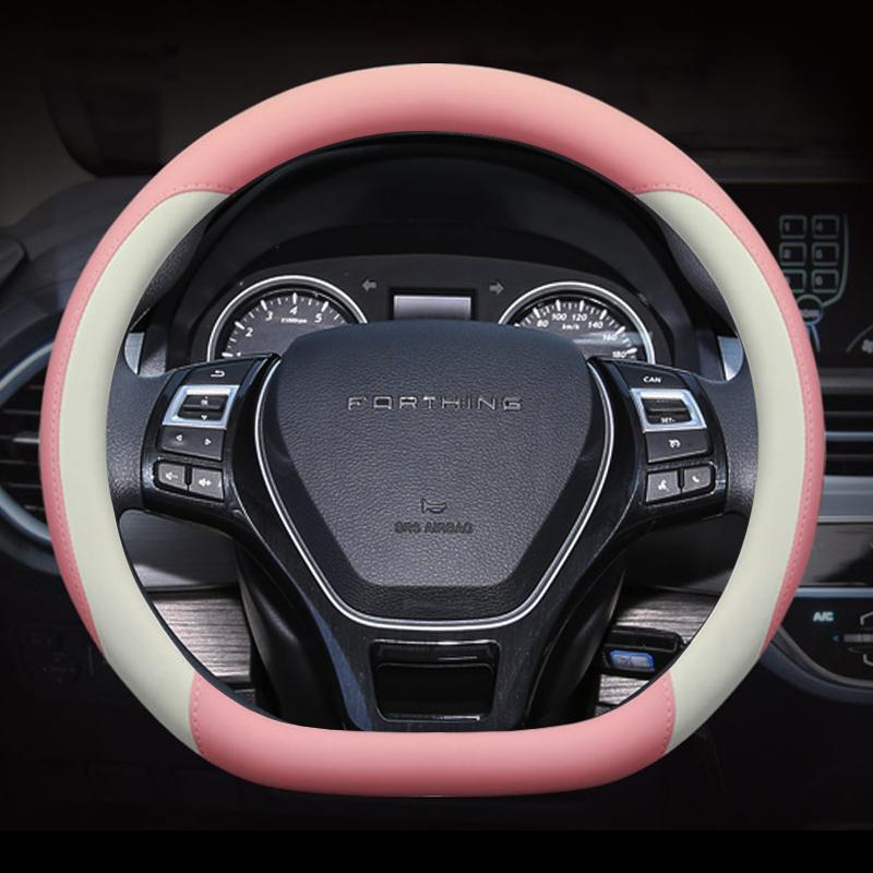 D Shape Car Steering Wheel Cover for Forthing T5 EVO 2020 2026 2026 2026 2026 2026 Auto Braid On Steeing-wheel Wrap