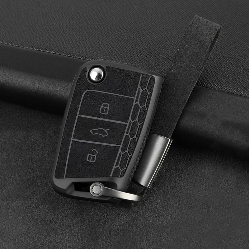 AEXYVP1 For Volkswagen VW Golf 7 Mk7 Tiguan MK2 Polo Seat Ibiza 6J Leon 5F FR MK3 Skoda Kodiaq Octavia 3 A7 Car Key Case Cover