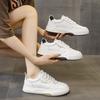 Thick-soled fashion versatile little white shoes women's 2025 autumn new versatile leather surface casual sports low-top board shoes ins