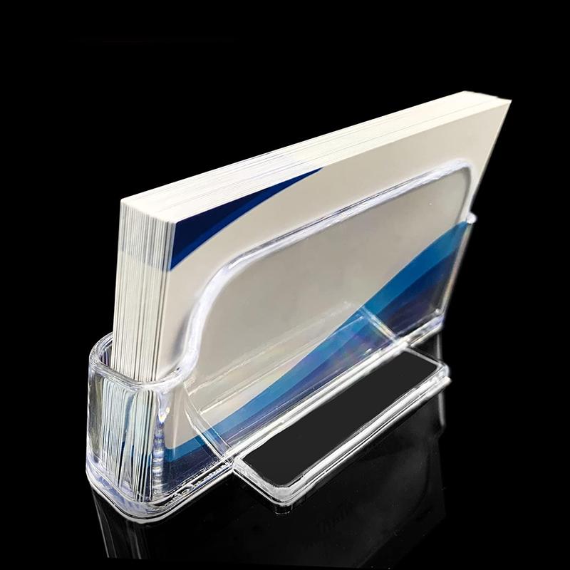WTEMPO Business Card Holders for Office Desk Fits 30-50 Business Cards To Display Desktop Business Card Stands for Exhibition
