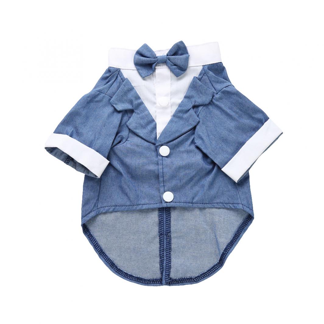 

Свадебный смокинг для собаки XL синий