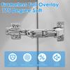 2/4Pcs 175Degree Cabinet Hinges Buffer Concealed Hydraulic Damp Furniture Hinges Adjustable Cold Rolled Steel Buffer Dampers