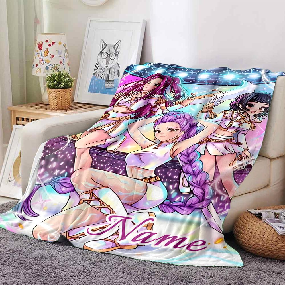 Custom Name Blue Tiger Hat Party Blanket For Couch Bed Plush Cozy Fuzzy Blanket Super Soft Warm Blankets For Fall And Winter 0916193