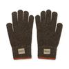 BROMPTON LONDON Label Point Wool Glove - D/Brown (P244Agl210)