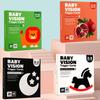 1 Set Early Education Toy For Nerborns Black White Flash Cards High Contrast Visual Stimulation Colour Cards Baby Montessori Toy
