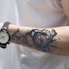 1Pc Compass and Anchor Nautical Waterproof Temporary Tattoo Stickers, Long-lasting Waterproof for One To Two Weeks, For Arm, Leg
