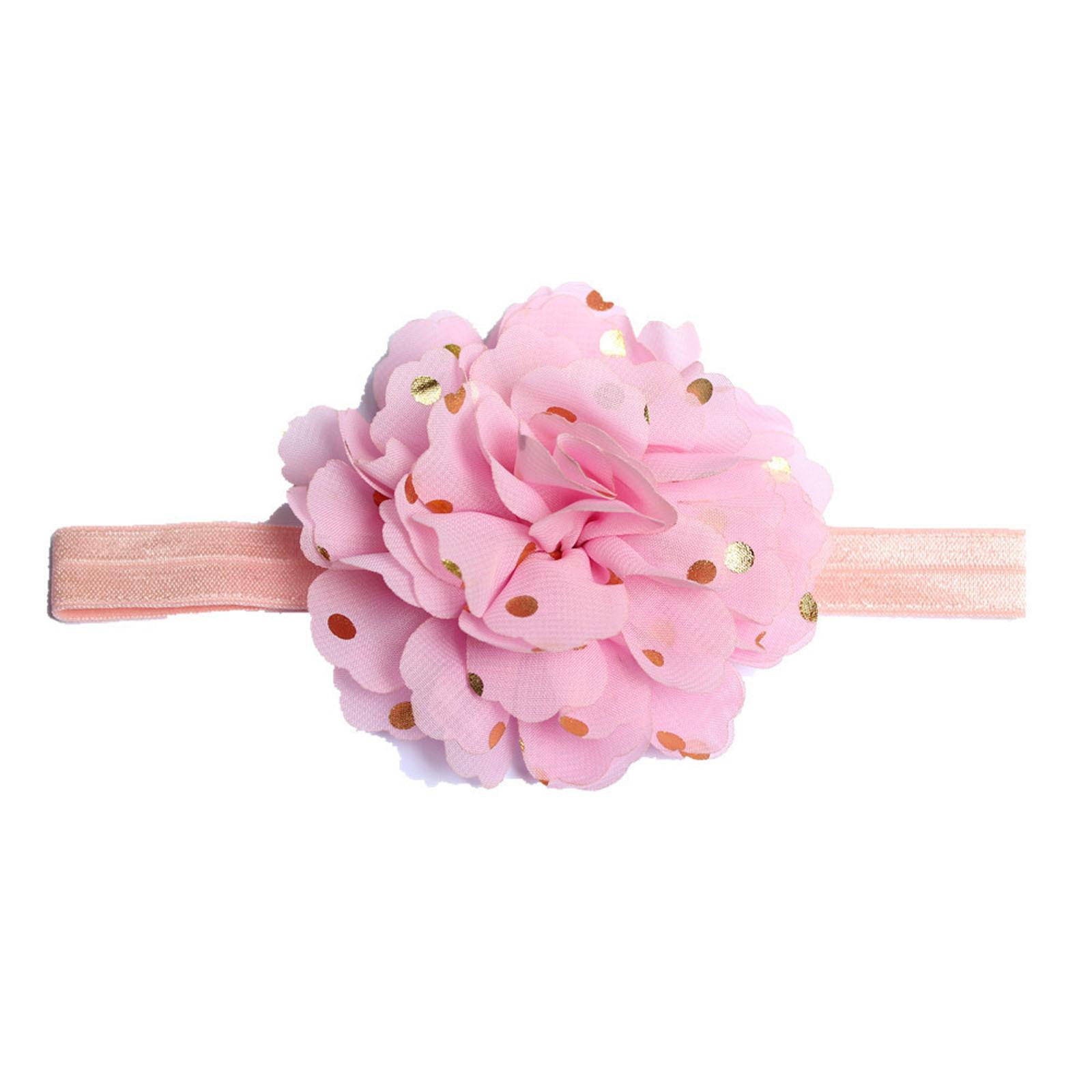 

Детские нейлоновые повязки на голову, резинки для волос с бантом, аксессуары для волос для маленьких девочек, новорожденных, детей ясельного возраста One Size розовый