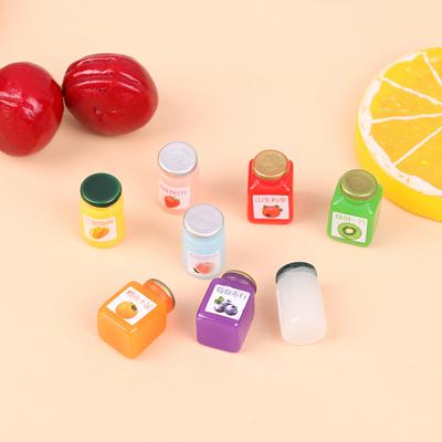 8Pcs 1:12 Miniatures Dollhouse Jams Furniture Miniature Kitchen Doll House Kitchen Diy Dollhouse Food Accessories