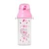 Sanrio Clear Bottle Hello Kitty Cap Saturated Polyester Resin Lid Polypropylene Silicone Rubber Includes Name Sticker Dishwasher Safe 605719 One-Touch
