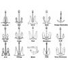 Anchor 316 Stainless Steel Yacht Boat Speedboat Fishing Boat Accessories