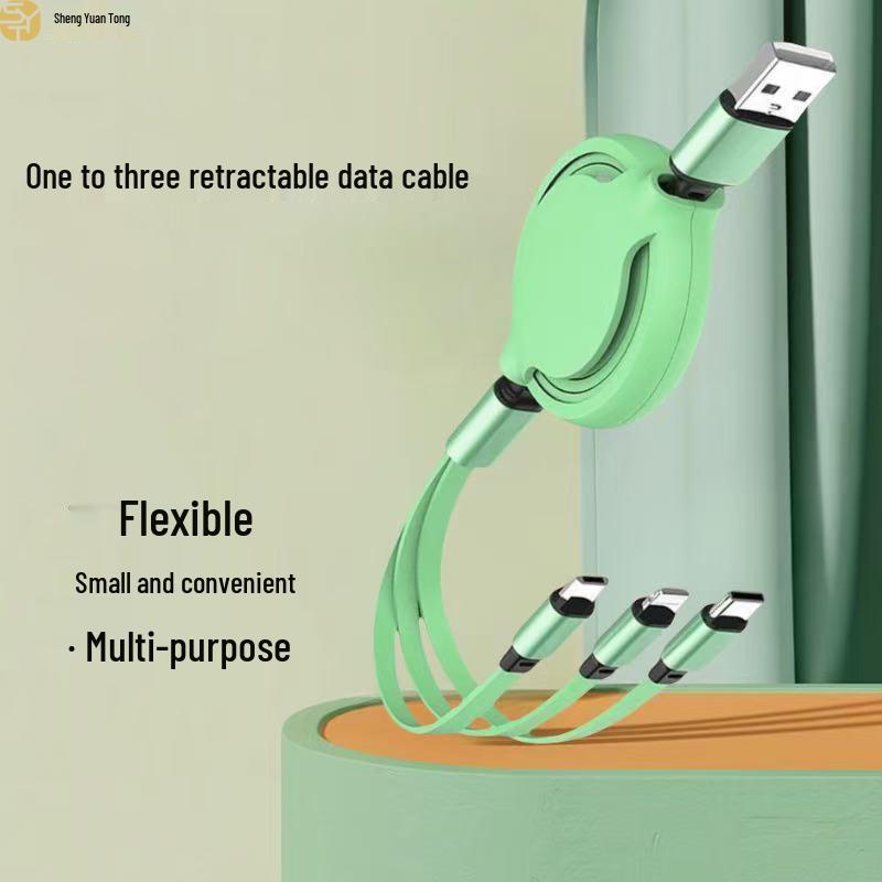 Shengyuantong 3-in-1 Retractable Charging Cable