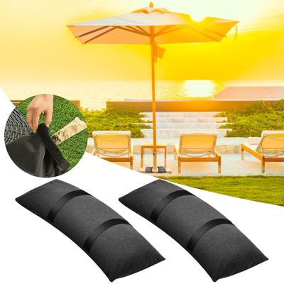 2 piezas de pesas para base de sombrilla, bolsas de arena rellenables para exteriores, resistentes al agua, resistentes a los rayos UV, de tela de alta densidad, para muebles de patio, bolsas de arena, pesas