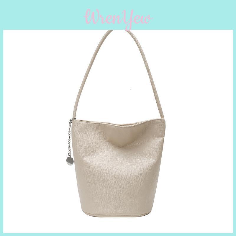 Pu Water Bucket Bag With Large Capacity For Daily Use And Street Style Fashion