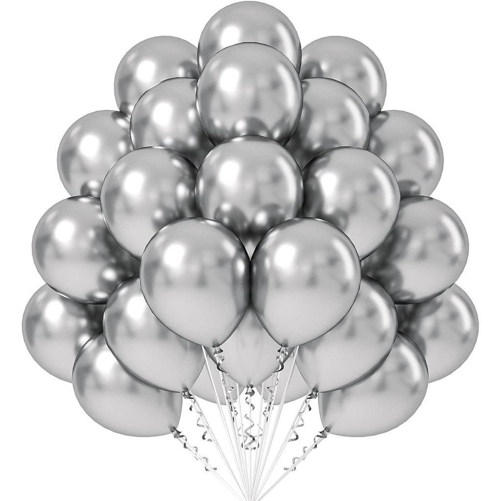 Metallic Balloon Set Birthday Party Decoration Wedding Baby Shower Party Prop Arrangement Internet Famous Metal Balloons