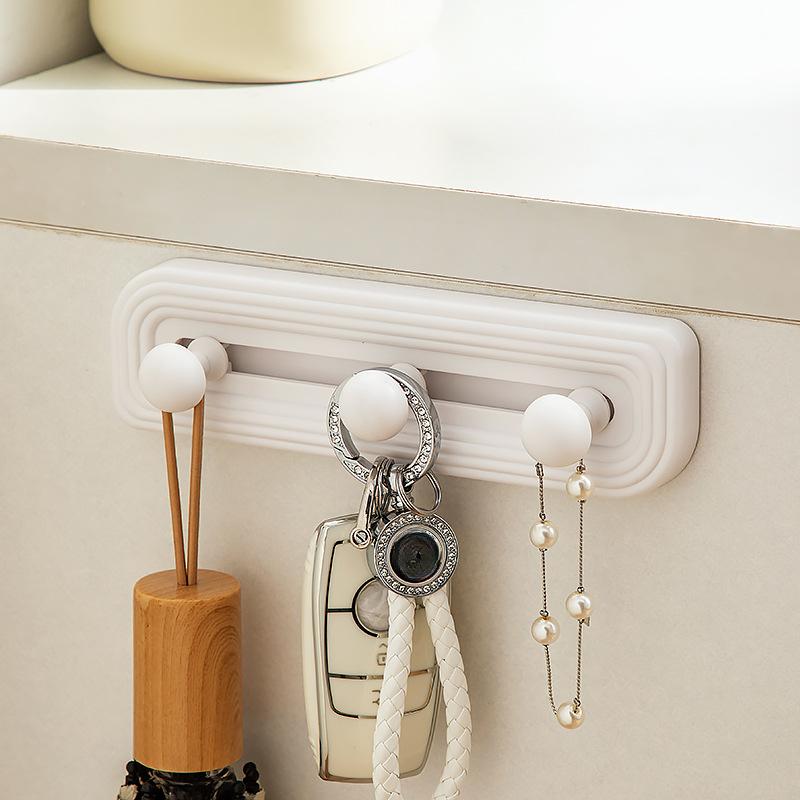 Sliding Freely Adjustable Non-marking Hooks Entrance Door Back Living Room Multi-purpose Hooks Household Multifunctional Hooks