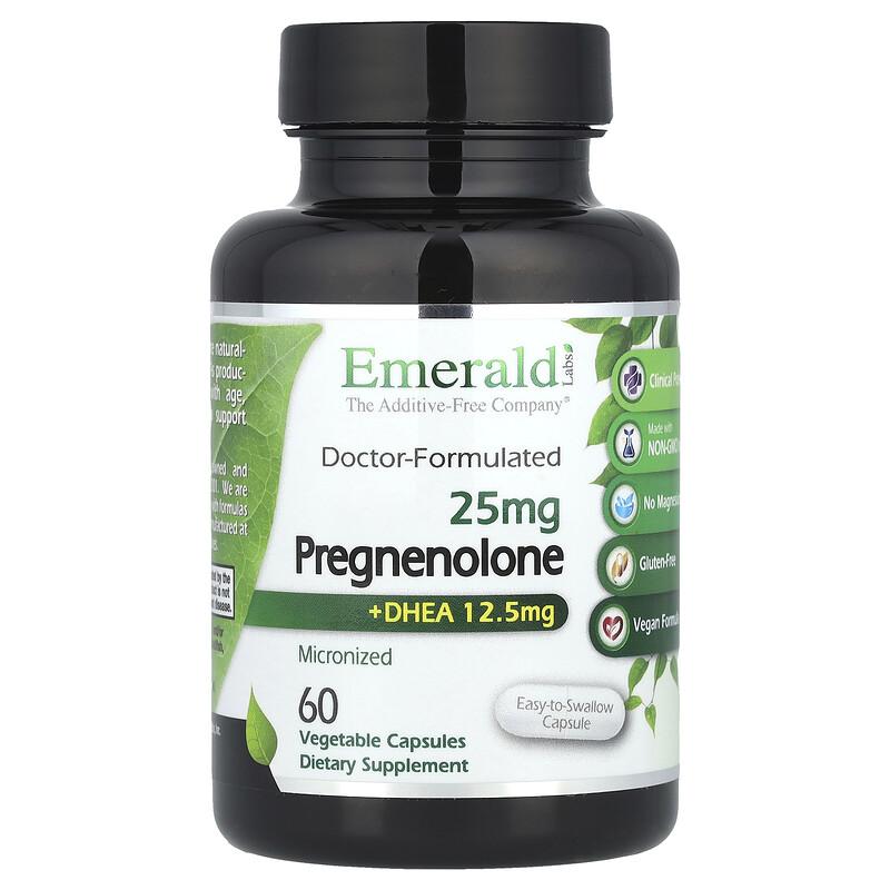 Pregnenolone + DHEA, 60 Vegetable Capsules