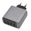 Intelligent Power Distribution 55W Charging Adapter 4 Port Design Plastic Texture Suitable for Laptops and Phones