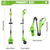 ONEGREEN 2W1 Elektryczny Kultywator Glebogryzarka Kosiarka Rototiller Do Uprawy Gleby Narzędzie Skaryfikujące Do Akumulatora Makita 18V Pin