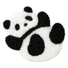 Cute Panda Brooch Cartoon Cloth Badge Soft Embroidery Panda Pin  Bag Decoration