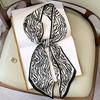 Long Silk Scarf Bag Tie Lady Neck Skinny Scarves Hairband Foulard Horse Print  Lady Neckerchief Ribbon  Spring New