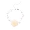 1PC Romantic Women Pearl Choker Camellia Necklace Black White Summer Clavicle Chain With Flowers Pearl Party Wedding Jewelry