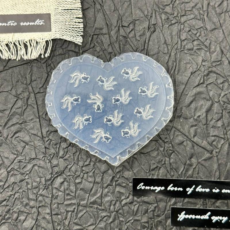 Rose Blomst Sommerfugl 3D Silikon Negler Form Tulipan Negler Maler DIY Neglekunst Dekor Myk Stemplingsform Manikyr Design Verktøy