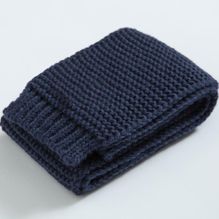 Children Scarf Winter Baby Solid Knitted Scarves Warm Neckerchief For Kids Girls Boys Soft Knitting Scarf New Korean Style