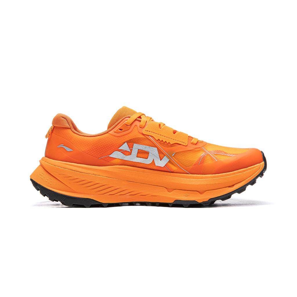 Li Ning Cushioning Slip Resistant Abrasion Resistant Rebound Low top Trail Running Shoes Unisex Burnt Orange ARNV023-2