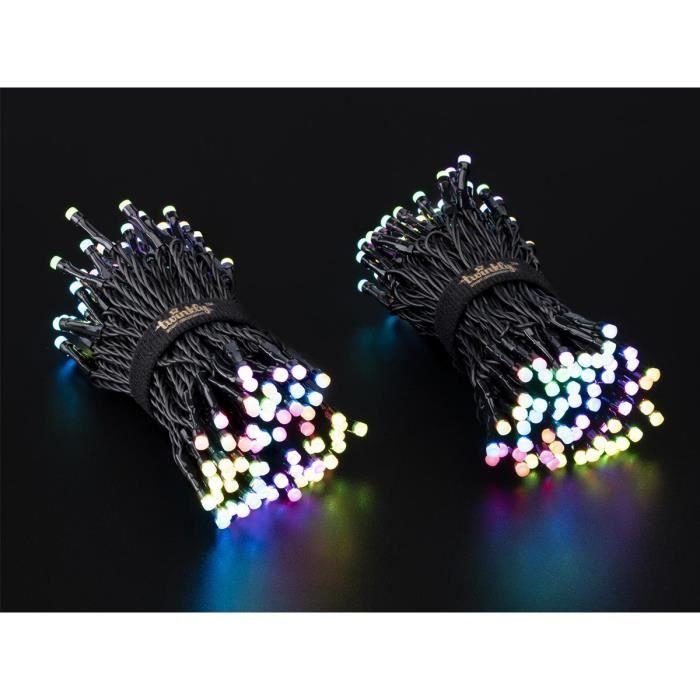 Connected Twinkly Light Garland 250 RGB LEDs 20m for Christmas Tree Multicolor