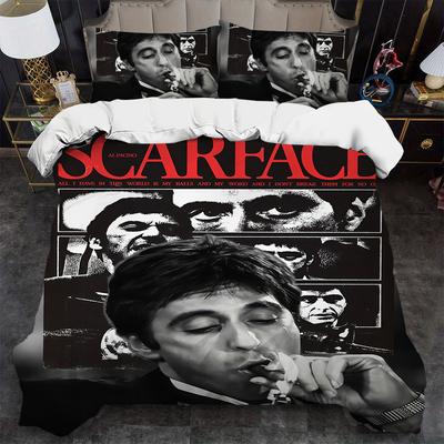Scarface Tony Montana Q Duvet Cover Set Soft Wash Bed 3 Piece Summer Comfortable Student Dormitory Home Baby Bedding Best Seller