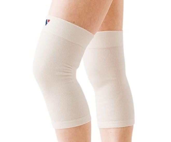 

Hayashi Knit Pile Knit Thermal Knee 1 3510 Supporter, Pair, Large, White, білий