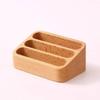 Solid Beech Wood Business Card Holder Beech Memo Counter Desk Display Stand  Home Office