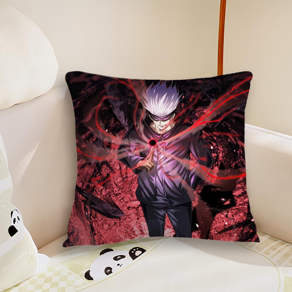 Anime S-Satoru G-Gojo Pillow Case Living Room Sofa Cushion Cover Suitable For Home Bedroom Room Decoration