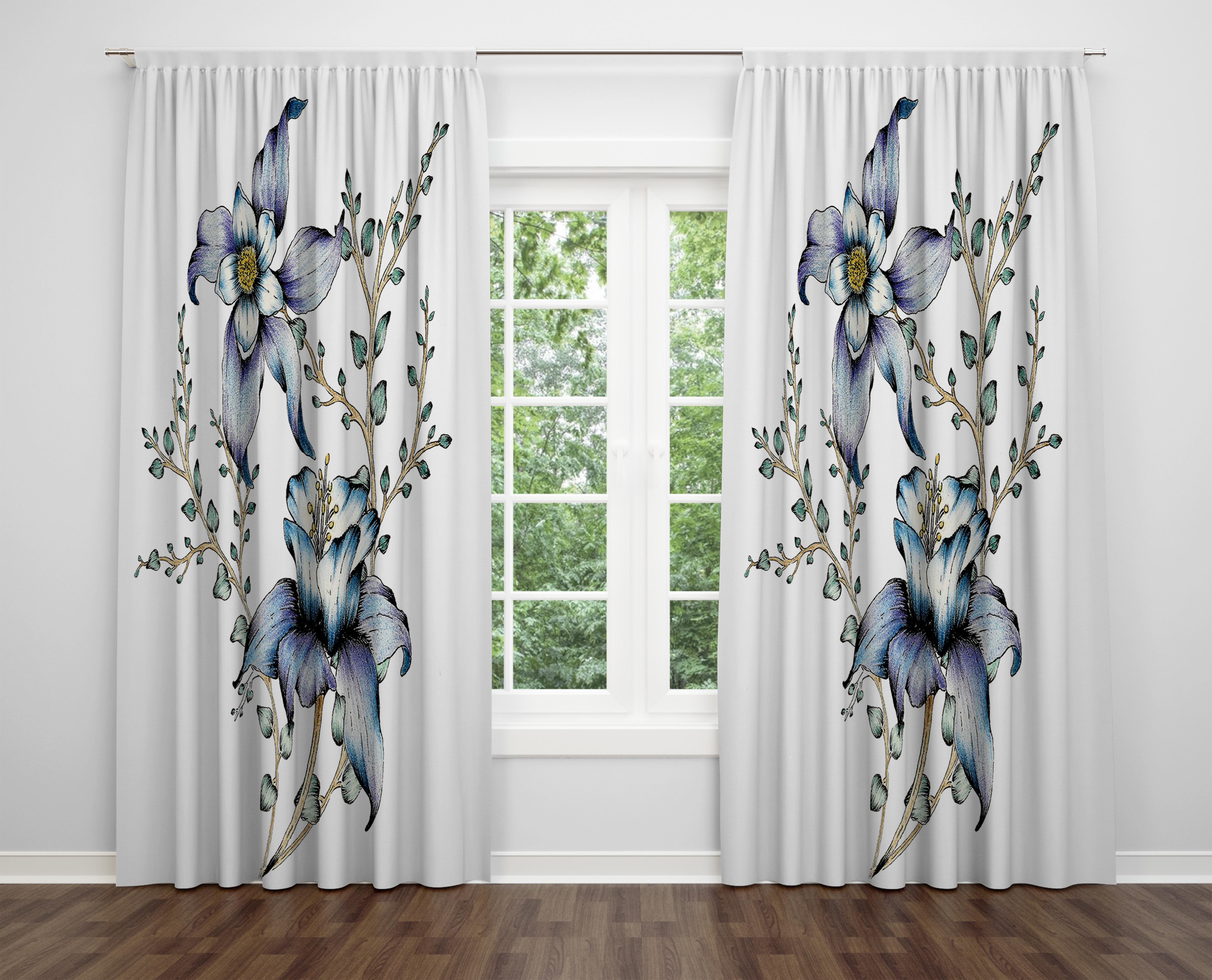 

Декоративний дизайн, високоякісна бавовняна тканина, ви можете вибрати одну або подвійну фіранку з крила 1 piece різнокольоровий