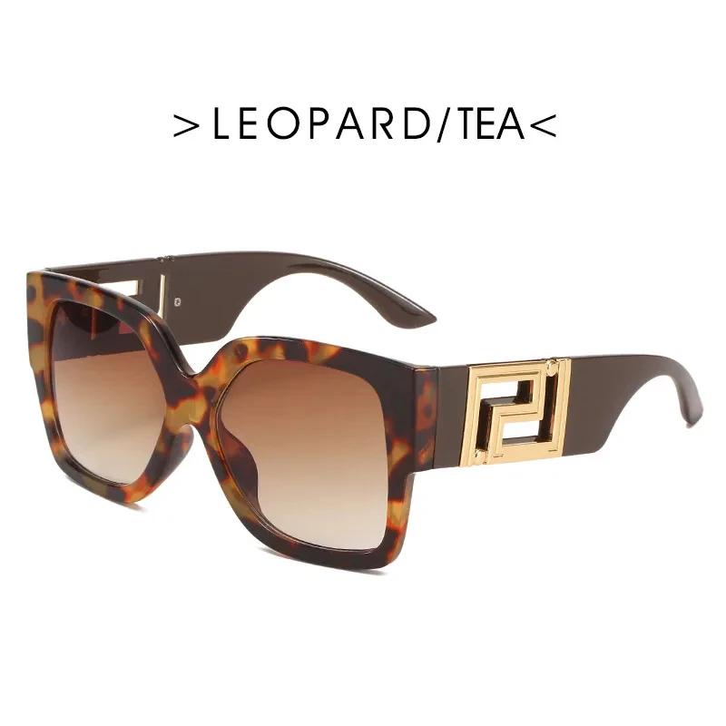 

Vintage Oversize Sunglasses Men Women 2024 Luxury Brand Design Fashion UV400 Eyewear Trendy Square Gradient Shades Sun Glasses