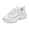 Skechers DLites 1.0 Lace Bear 2.0 Mesh Comfortable Versatile Daily Wear Durable Low-Top Dad Shoes Women Sneaker White Purple 896738-WLV