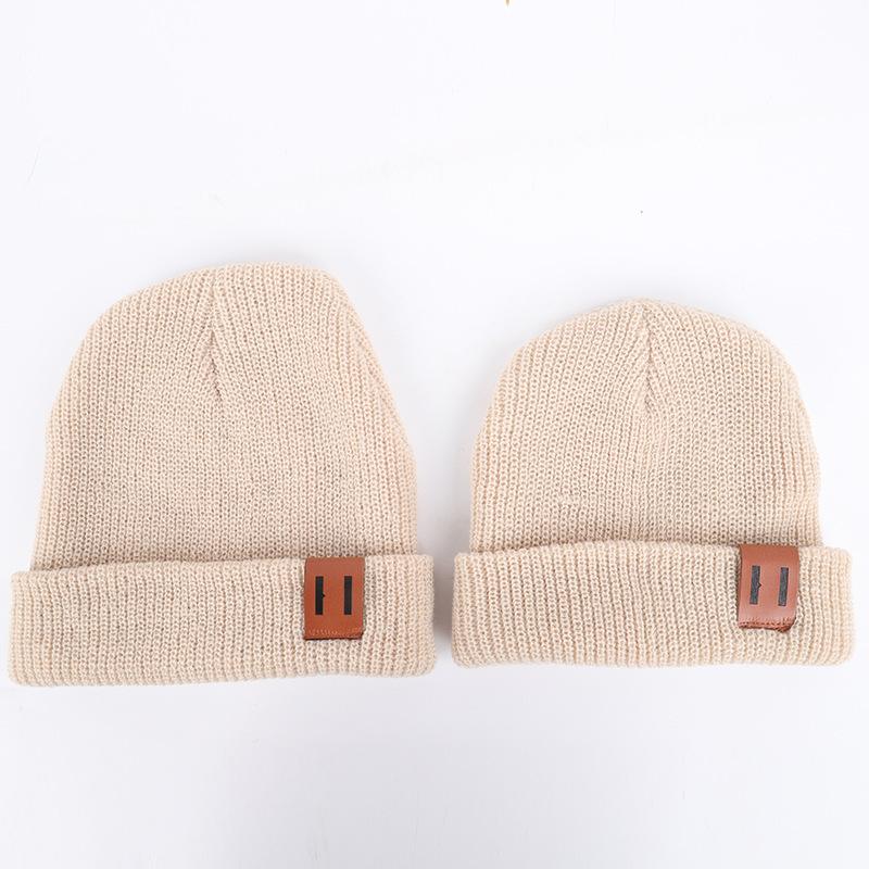 Autumn Winter Kid Girl Child Thick Knitted Beanies Skullies Hat Men Women Solid Plain Beanie Hat Fashion Knitted Pullover Caps