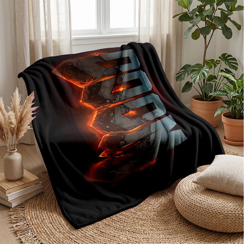 DOOM SLAYER Thema Decke Weiche Flanelldecke Plüsch Überwurfdecke Gemütliche Sofa Bett Decke für Wohnkultur