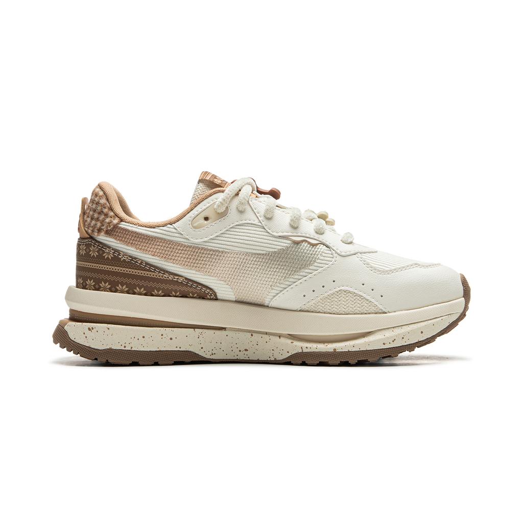 Li Ning Zheng Rong M1000 Retro Versatile Shock Absorption Non-Slip Wear-Resistant Breathable Support Rebound Low-Top Casual Shoes AGCU166-2