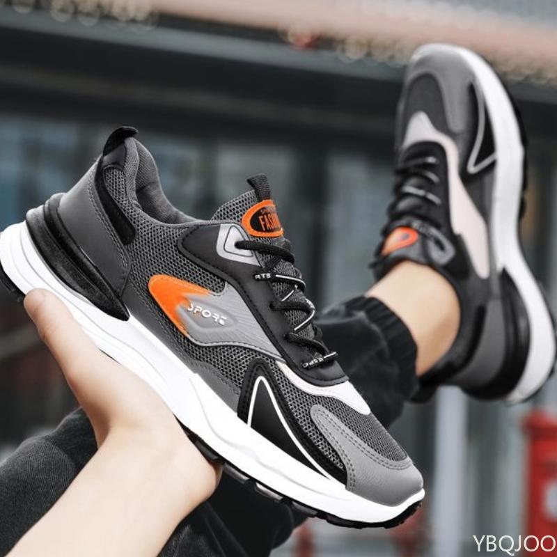 Simple Comfortable Sports Shoes Men Spring Summer Breathable Mesh Sneakers Casual Anti Slip Soft Soled Running Shoes