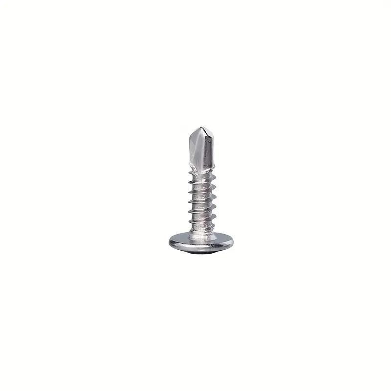 100pcs Stainless Steel Round Head With Middle Self Tapping Screws Cross Plate Head Screws With Pad For Warsaw Drill Tail Dovetai