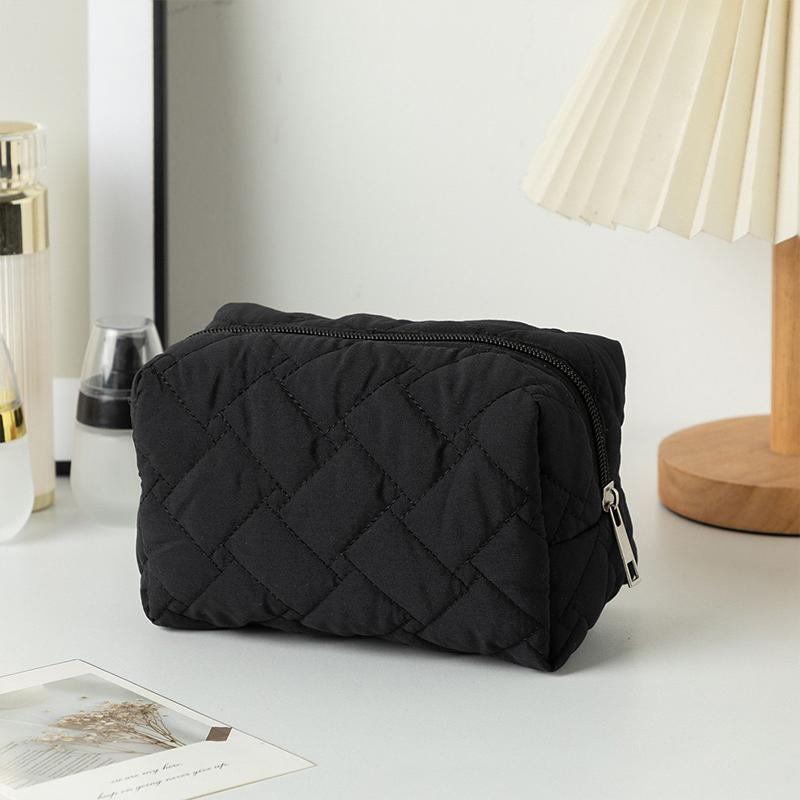 Bolsa de Viaje Cosmética Portátil para Cuidado de la Piel y Artículos de Tocador Simple Gran Capacidad Bolsa de Almacenamiento Suave