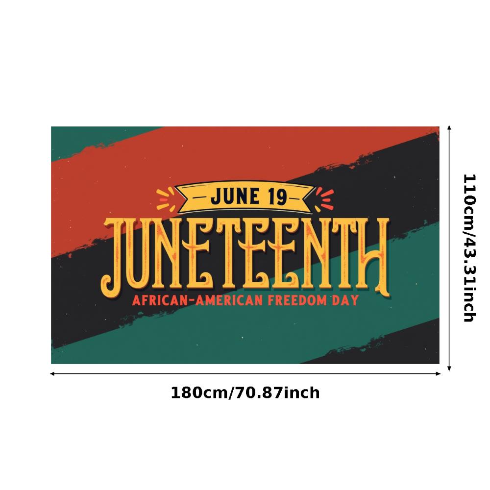 Яркий узор Баннер Дня Свободы Баннер в Ретро Стиле Баннер Juneteenth для Праздничного Мероприятия Историческое Мероприятие