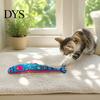 Pet-safe Cat Toys Interactive Fish Kicker Toy, Natural Catnip And Crinkle Paper Boredom Buster for Cats Filled Durable Plush Toy Anxiety Relief