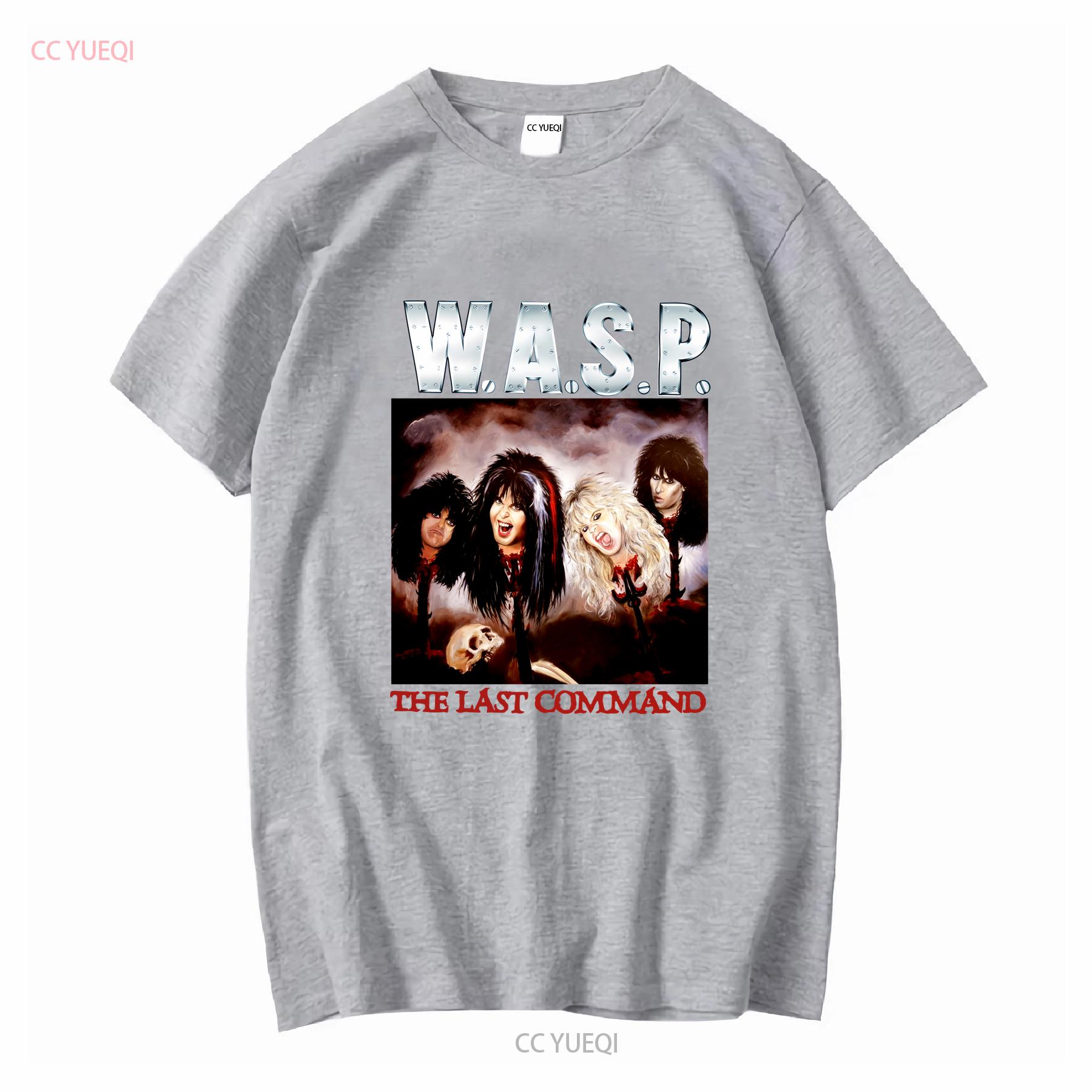 THE LAST COMMAND W A S P Cotton Black All Size T Shirt vintage Washed Stylish Soft Casual Breathable graphic streetwear S