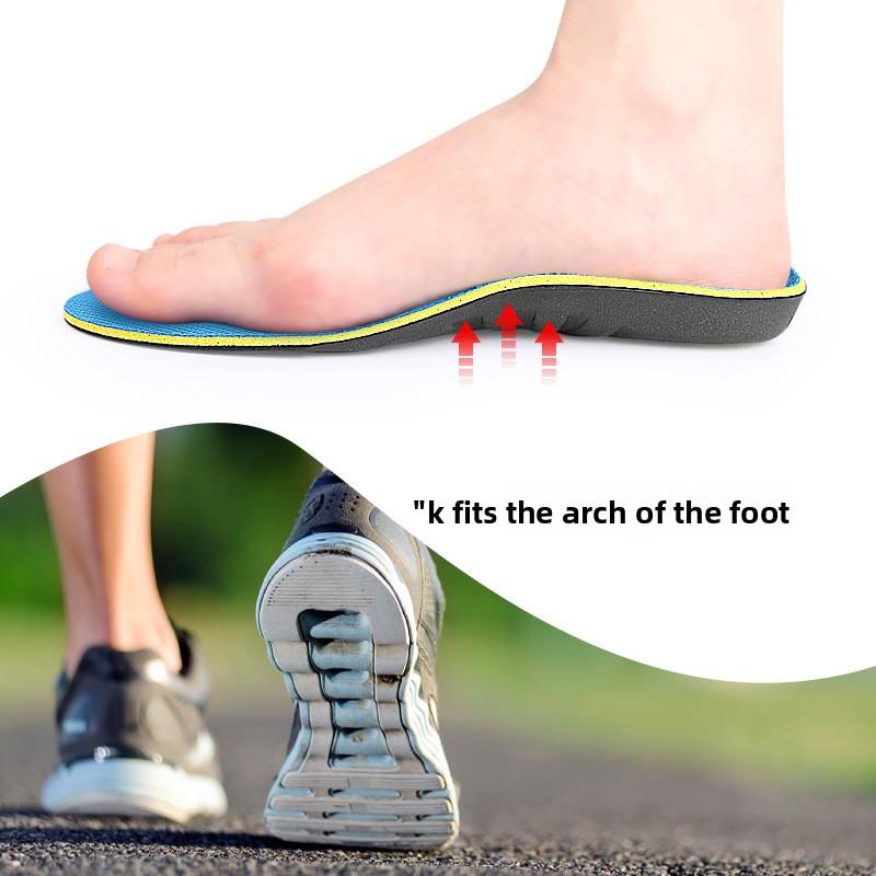 EVA Mesh Insole Men's and Women's Arch Support Full Pad Sweat Absorption and Breathability Shock Absorption and Pressure Relief Leisure Sports Insole