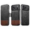 iPhone 17 Pro Max Flip Case: Card Slot, Magnetic Snap, Wireless Charging Stand, Leather 2-in-1 Design