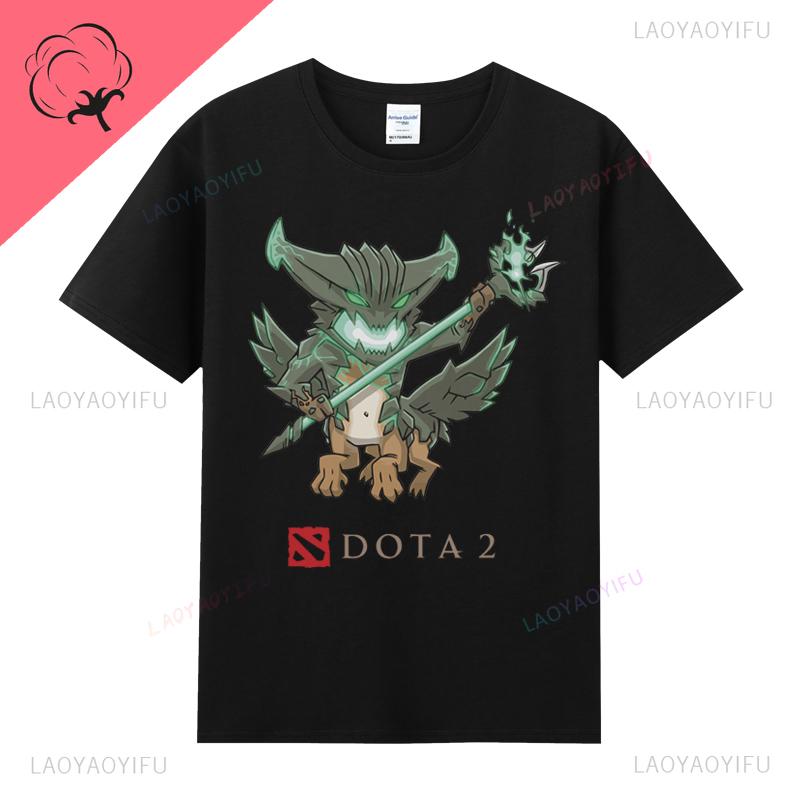 DOTA 2 Camiseta Famous Game TShirt Ropa Hombre 100 Cotton Crewneck Casual Classic Gamer Lover Gifts Tops Graphic T Shirts