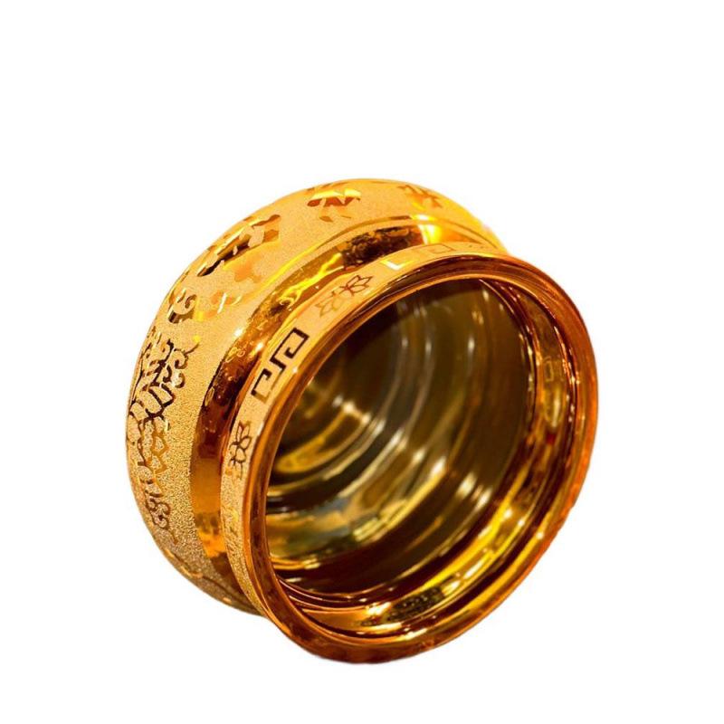 Gold Sand Ceramic Incense Burner for Offerings - God of Wealth Incense Holder, Attracts Wealth & Treasures