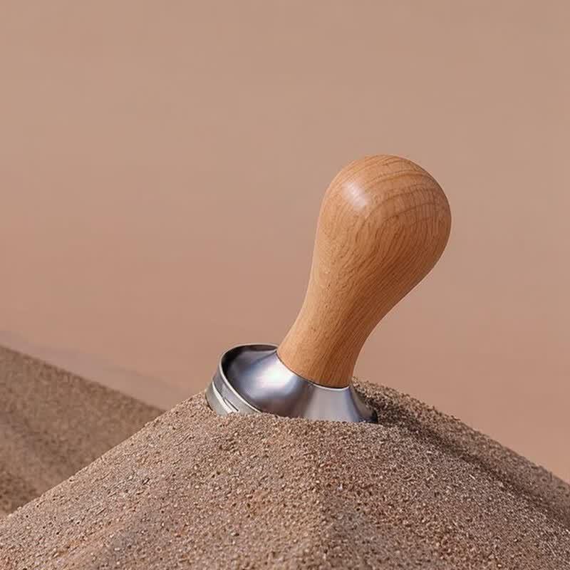 CLITON 51mm Wooden Handle Coffee Tamper